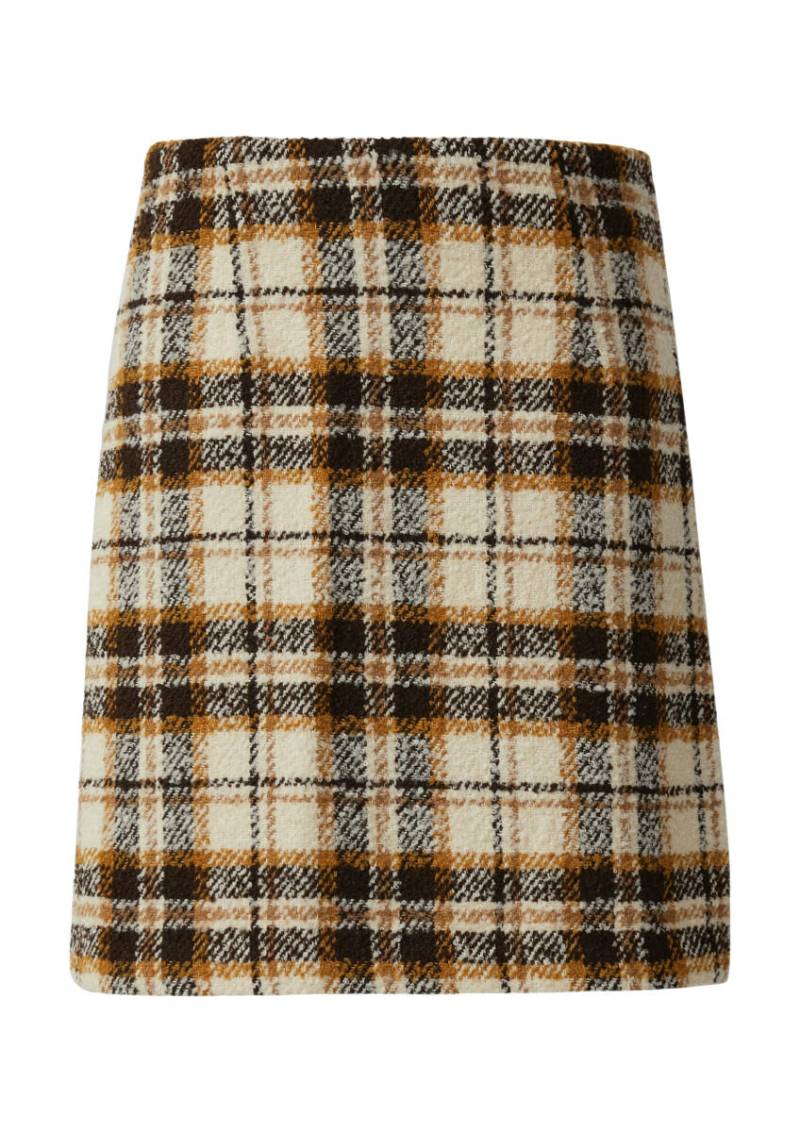 s.Oliver Red Label - Leicht gefütterter Bouclé-Rock beige - Gr. - 38 von s.Oliver Red Label