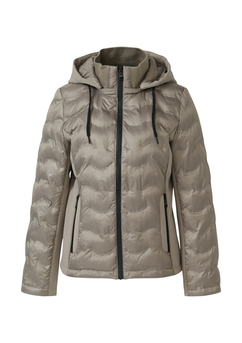 s.Oliver Red Label - Leichte Jacke im Fabricmix beige - Gr. - 44 von s.Oliver Red Label