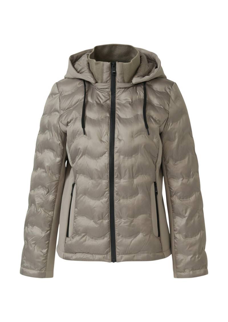 s.Oliver Red Label - Leichte Jacke im Fabricmix beige - Gr. - 44 von s.Oliver Red Label