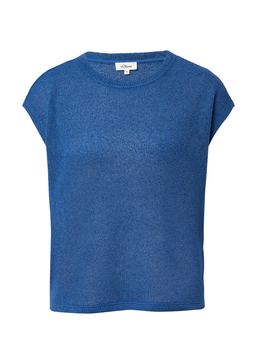 s.Oliver Red Label - Leichtes Stricktop blau - Gr. - 42 von s.Oliver Red Label