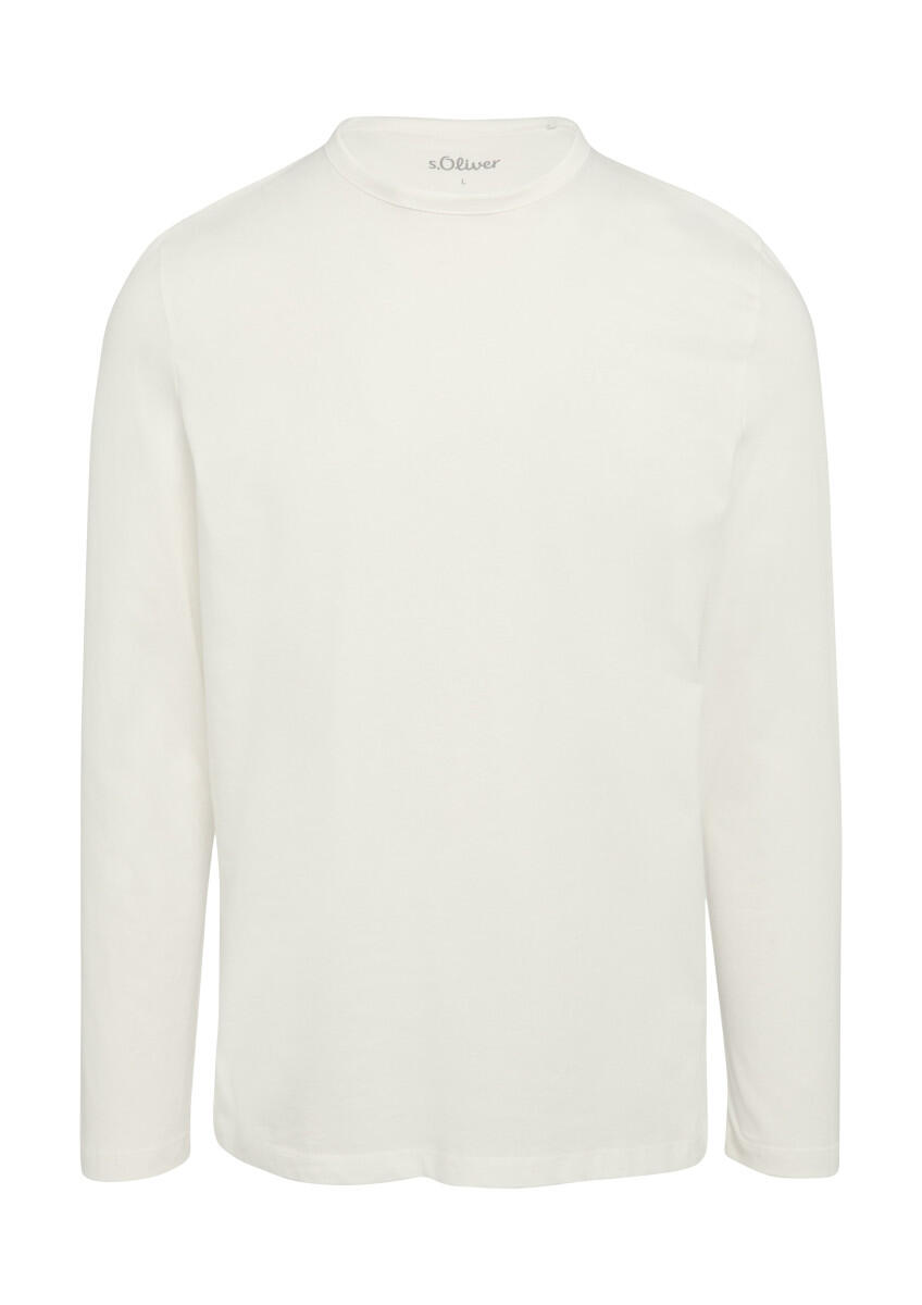 s.Oliver Red Label - Longsleeve aus Jersey mit Logo-Detail weiß - Gr. - XL von s.Oliver Red Label