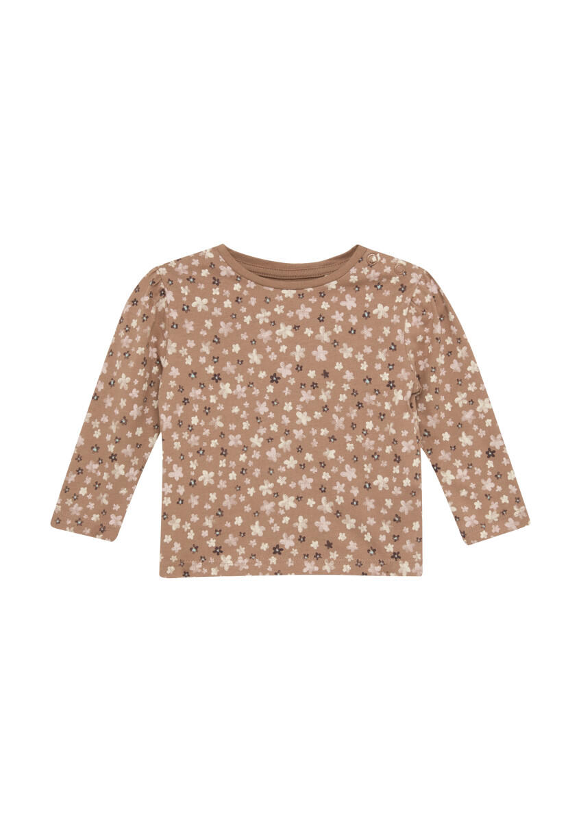 s.Oliver Red Label - Longsleeve mit floralem All-over-Print rot - Gr. - 62 von s.Oliver Red Label