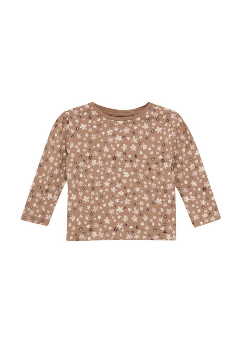 s.Oliver Red Label - Longsleeve mit floralem All-over-Print rot - Gr. - 62 von s.Oliver Red Label