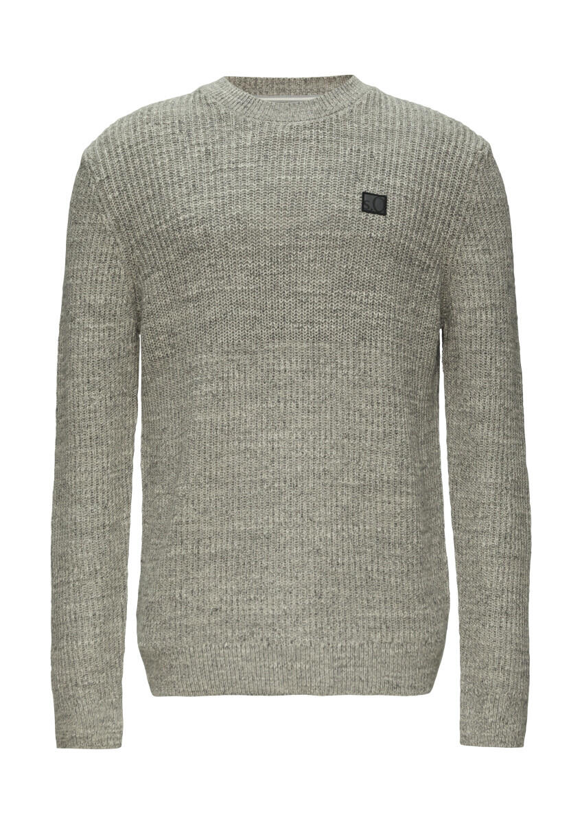 s.Oliver Red Label - Melierter Strickpullover grau - Gr. - 3XL von s.Oliver Red Label