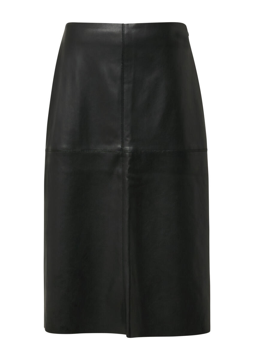 s.Oliver Red Label - Midi-Rock aus Lederimitat schwarz - Gr. - 46 von s.Oliver Red Label