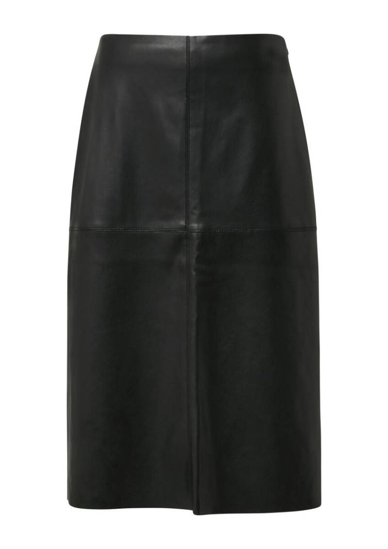 s.Oliver Red Label - Midi-Rock aus Lederimitat schwarz - Gr. - 46 von s.Oliver Red Label