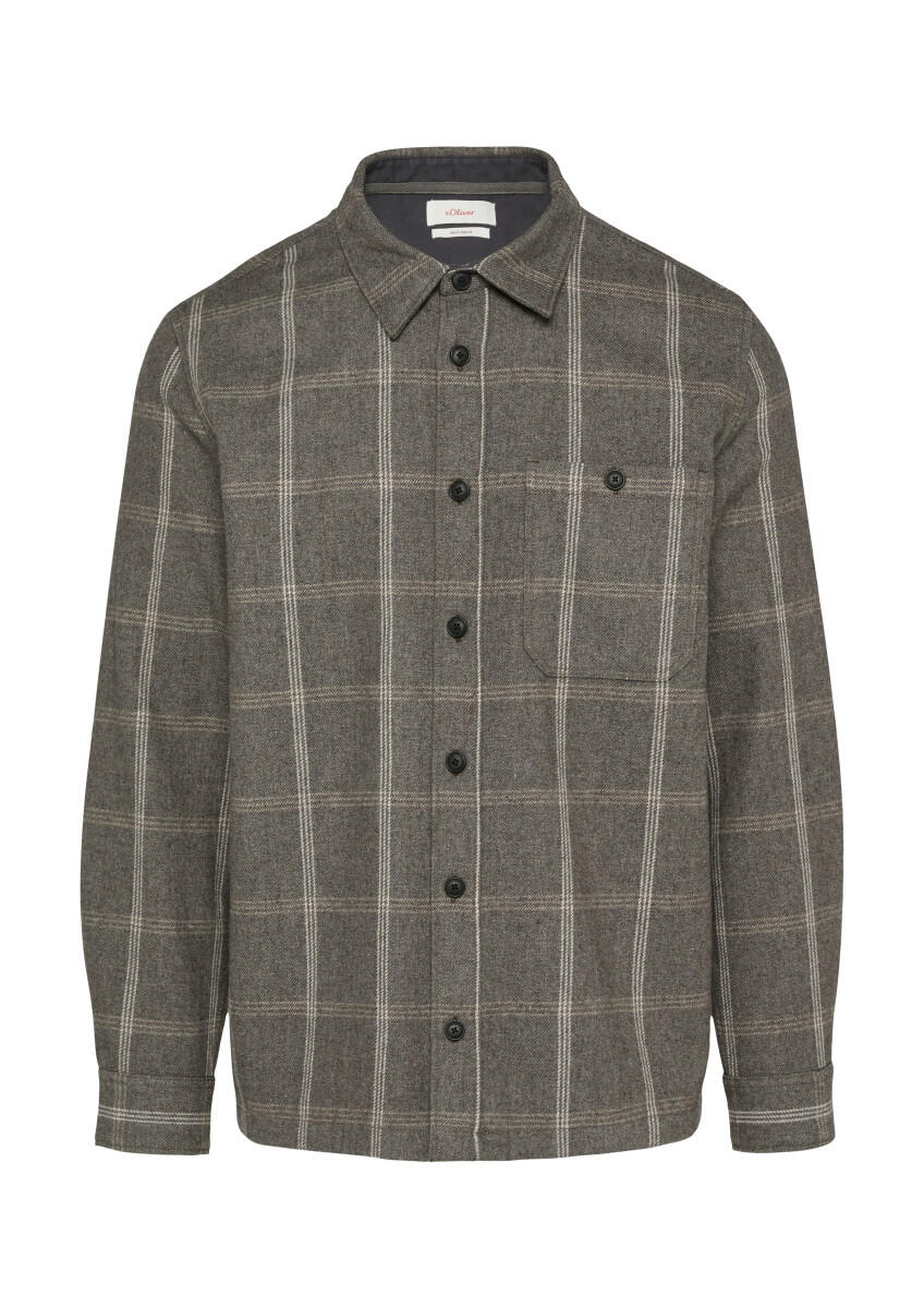 s.Oliver Red Label - Oversized Hemd aus Twill braun - Gr. - XXL von s.Oliver Red Label