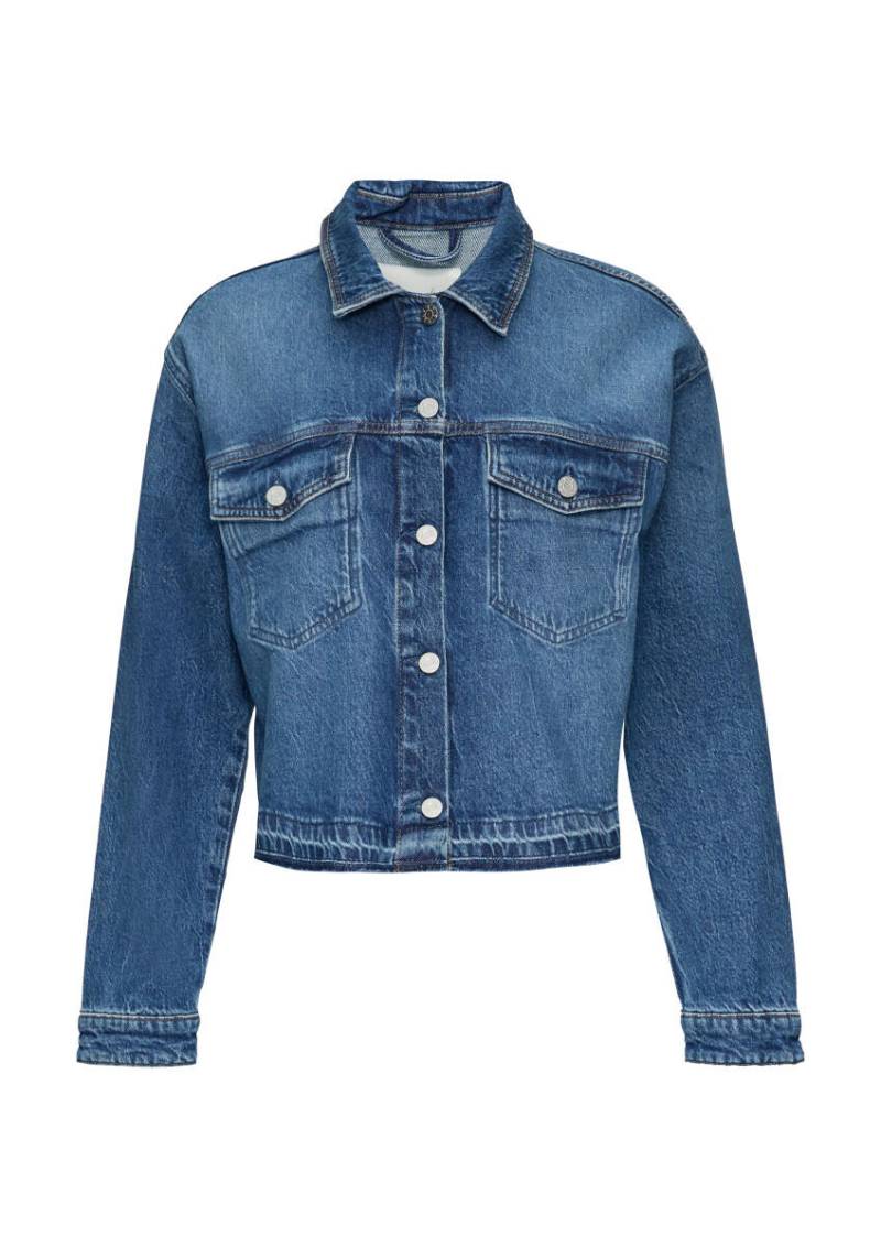 s.Oliver Red Label - Oversized Jeansjacke blau - Gr. - 44 von s.Oliver Red Label