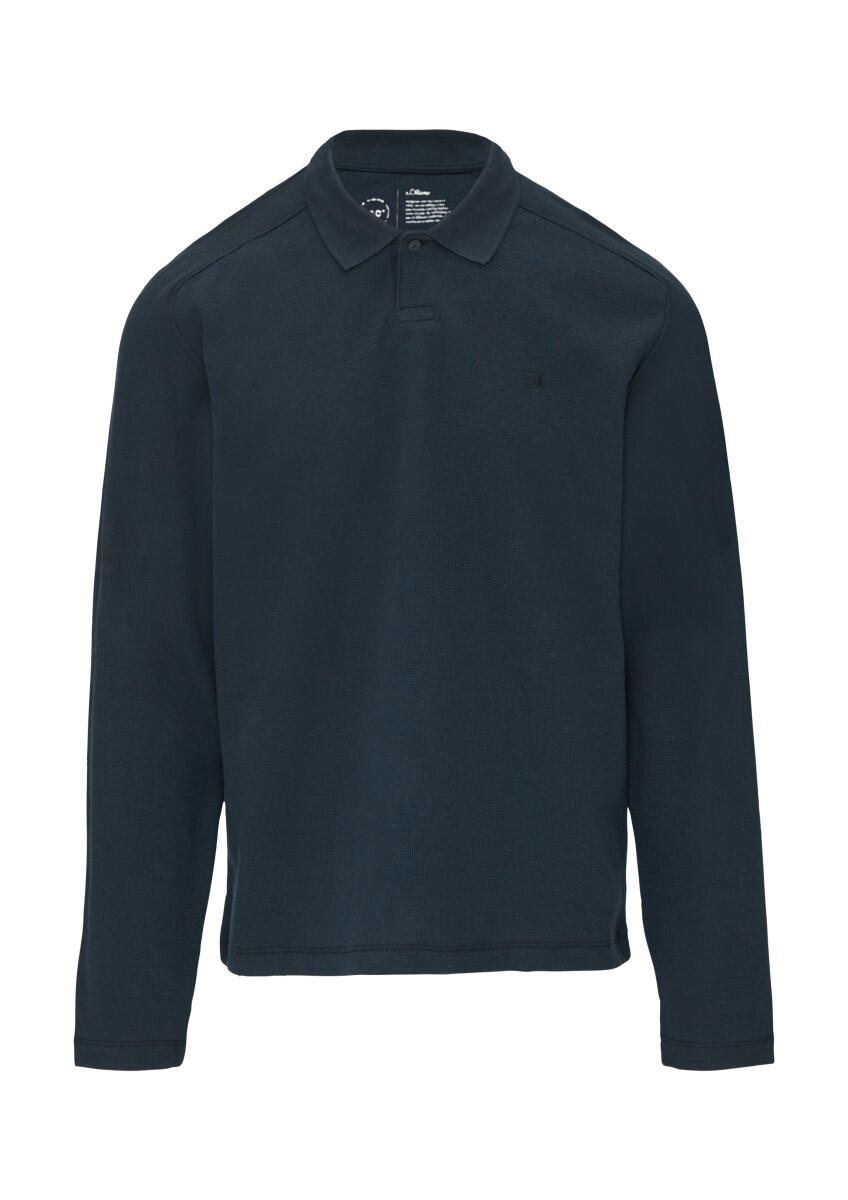 s.Oliver Red Label - Poloshirt aus Baumwolle mit Waffelstruktur blau - Gr. - XL von s.Oliver Red Label