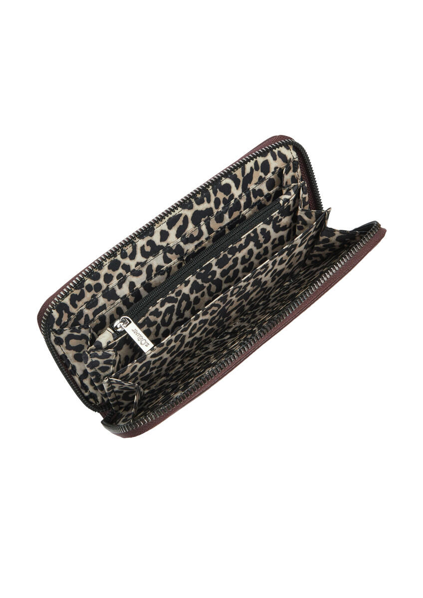 s.Oliver Red Label - Portemonnaie aus Lederimitat mit Leo-Futter rot - Gr. - ONE SIZE von s.Oliver Red Label