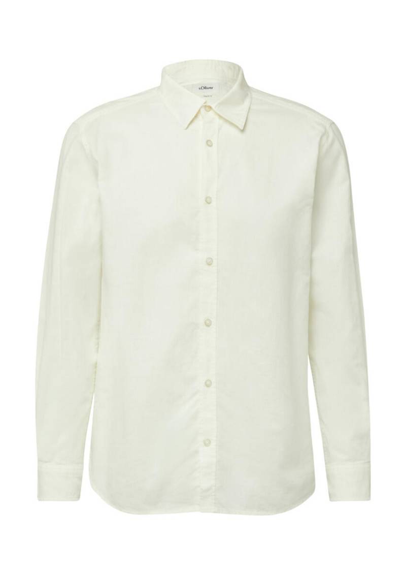 s.Oliver Red Label - Regular Fit: Strukturiertes Hemd mit Kentkragen weiß - Gr. - XL von s.Oliver Red Label