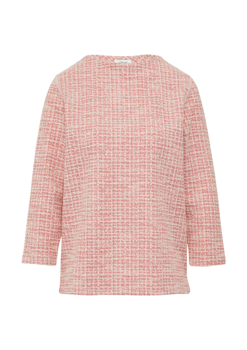 s.Oliver Red Label - Relaxed-Fit-Sweatshirt aus Bouclé rot - Gr. - 44 von s.Oliver Red Label