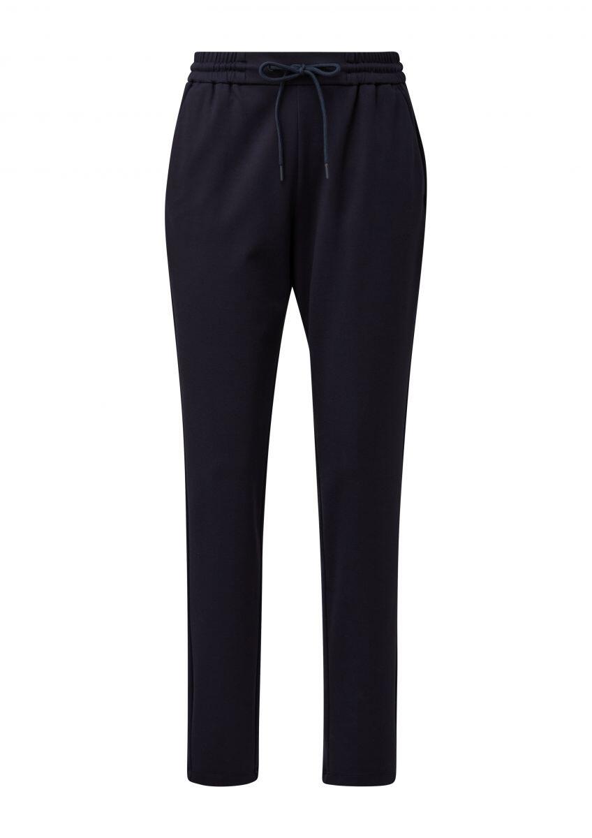 s.Oliver Red Label - Relaxed: Joggpant aus Interlockjersey blau - Gr. - 36/SHORT von s.Oliver Red Label