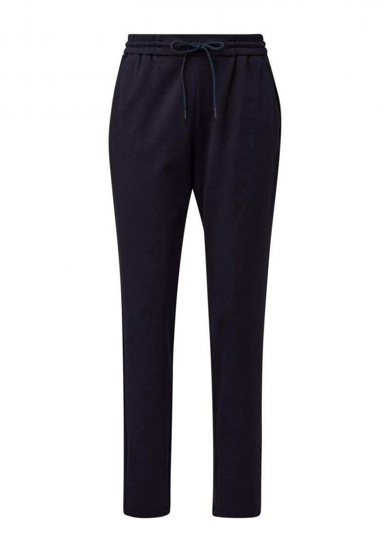 s.Oliver Red Label - Relaxed: Joggpant aus Interlockjersey blau - Gr. - 40/SHORT von s.Oliver Red Label