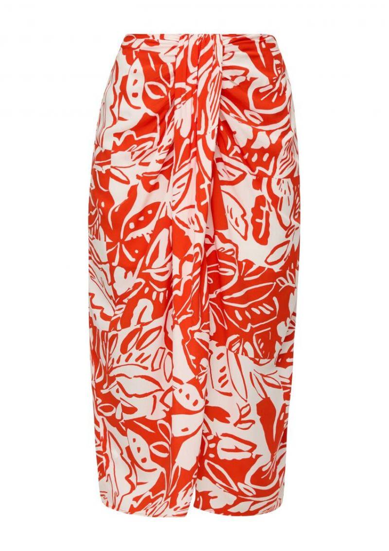 s.Oliver Red Label - Rock aus Viskose orange - Gr. - 38 von s.Oliver Red Label