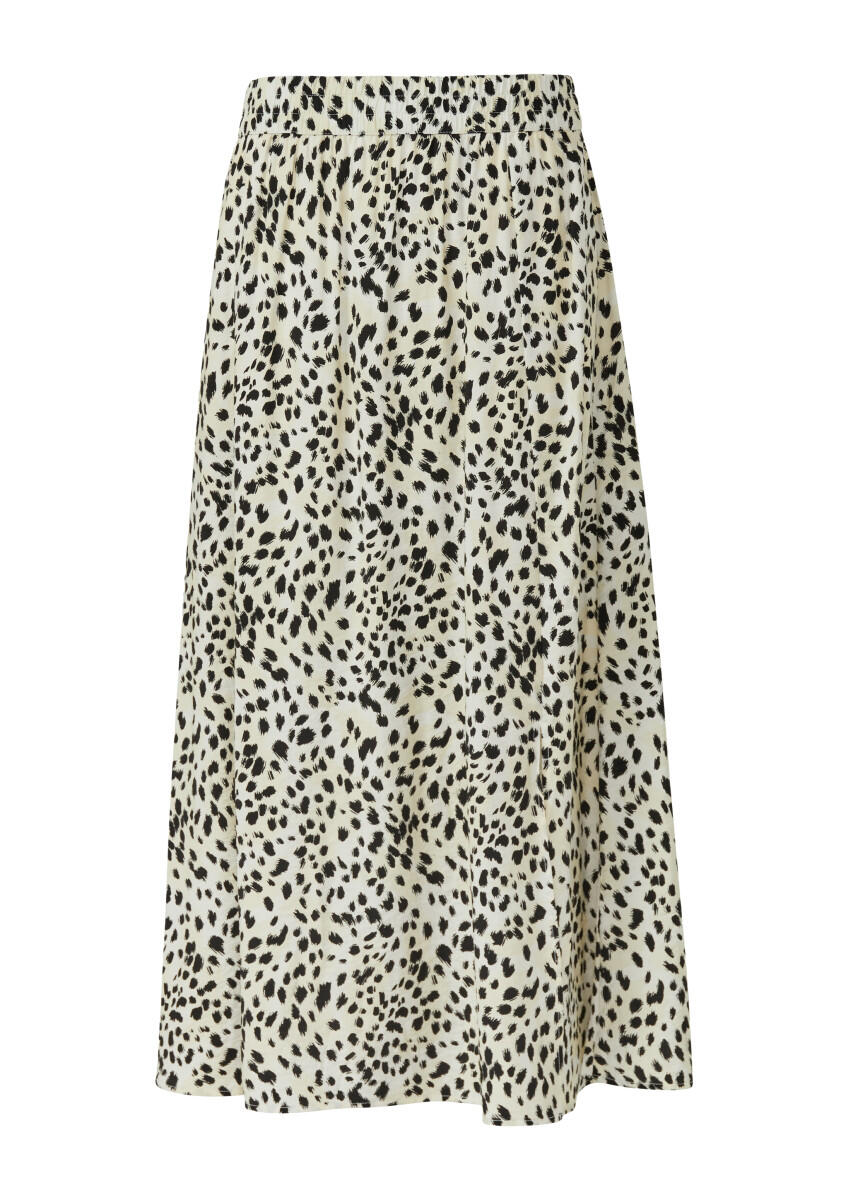 s.Oliver Red Label - Rock aus Viskosemix mit Leo-Print beige - Gr. - 38 von s.Oliver Red Label