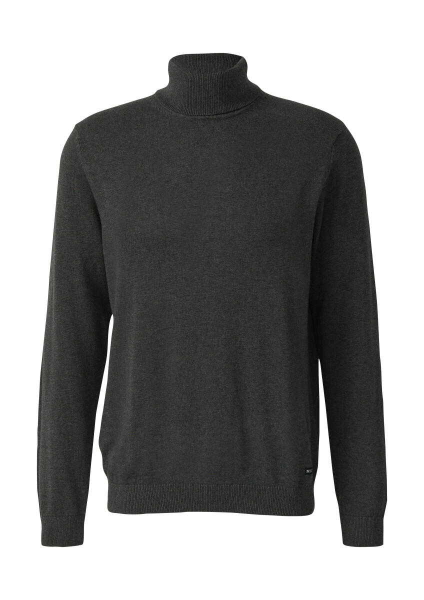 s.Oliver Red Label - Rollkragenpullover aus reiner Baumwolle grau - Gr. - 3XL von s.Oliver Red Label