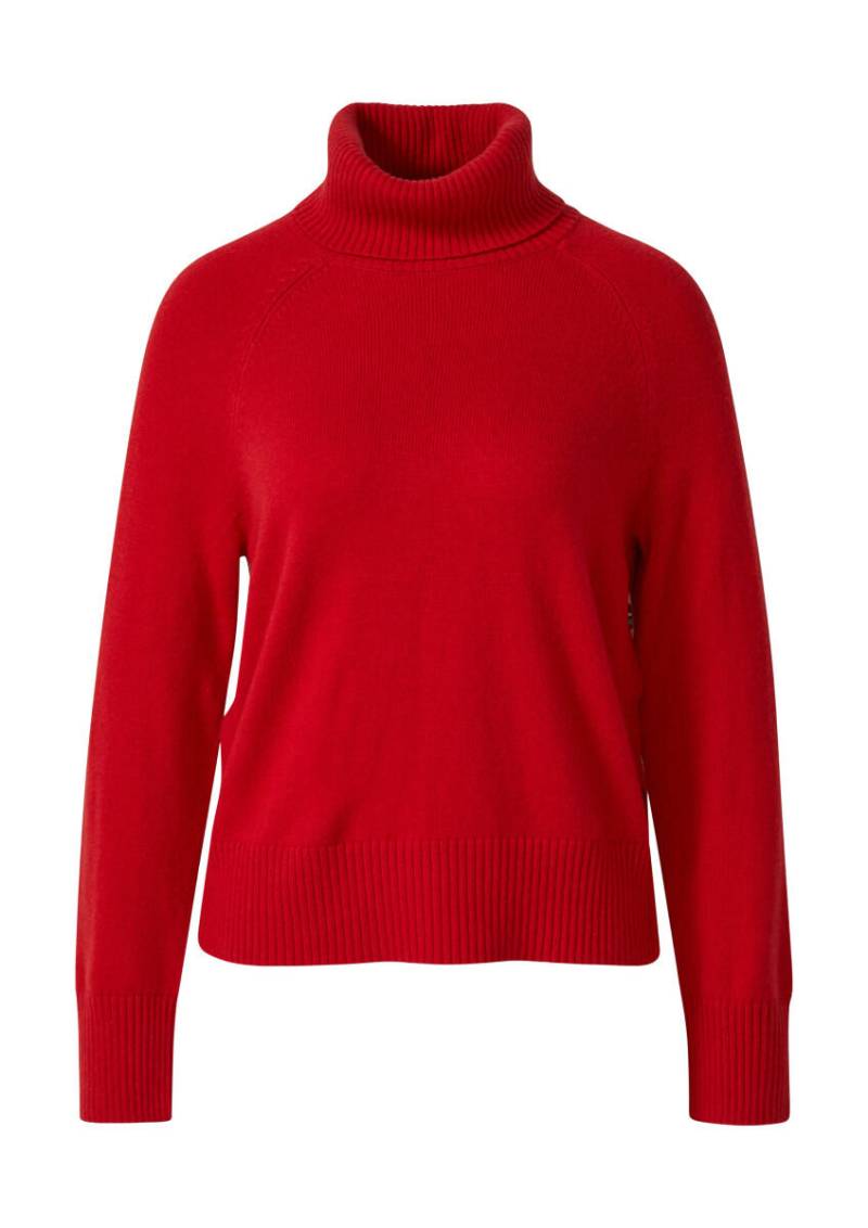 s.Oliver Red Label - Rollkragenpullover mit seitlichem Knopf-Detail rot - Gr. - 42 von s.Oliver Red Label