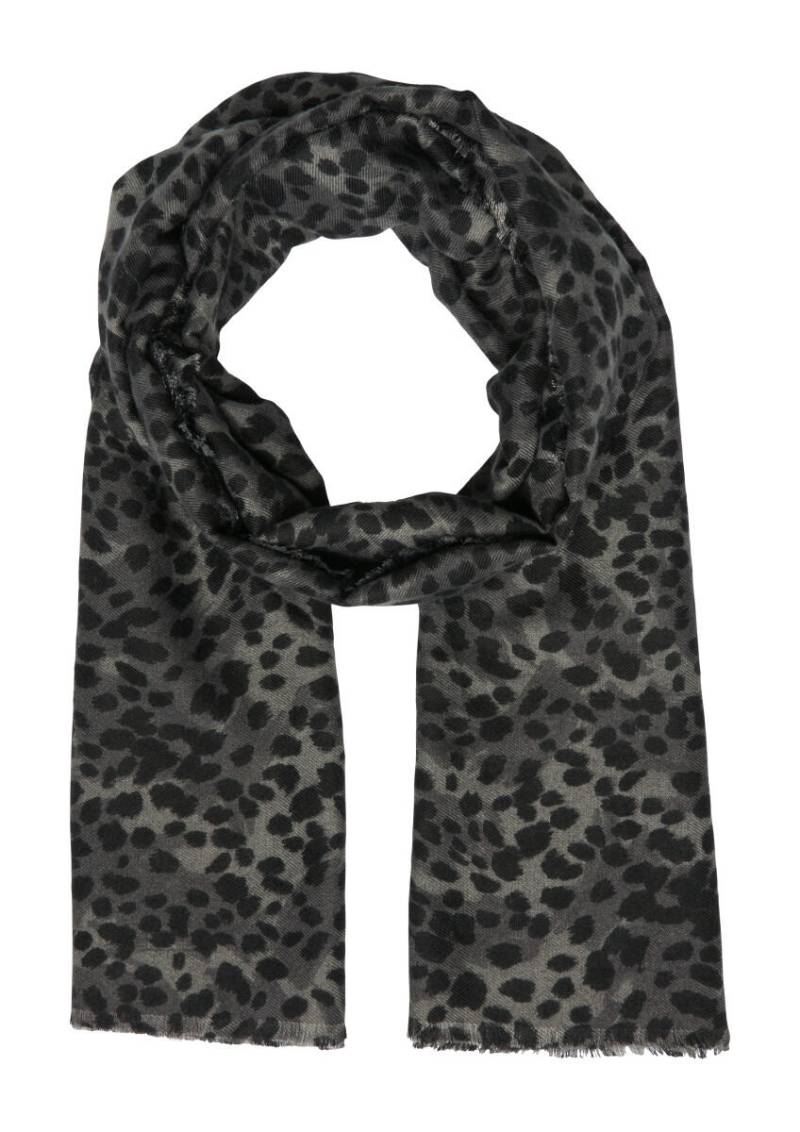 s.Oliver Red Label - Schal mit Allover-Animal Print grau/schwarz - Gr. - ONE SIZE von s.Oliver Red Label