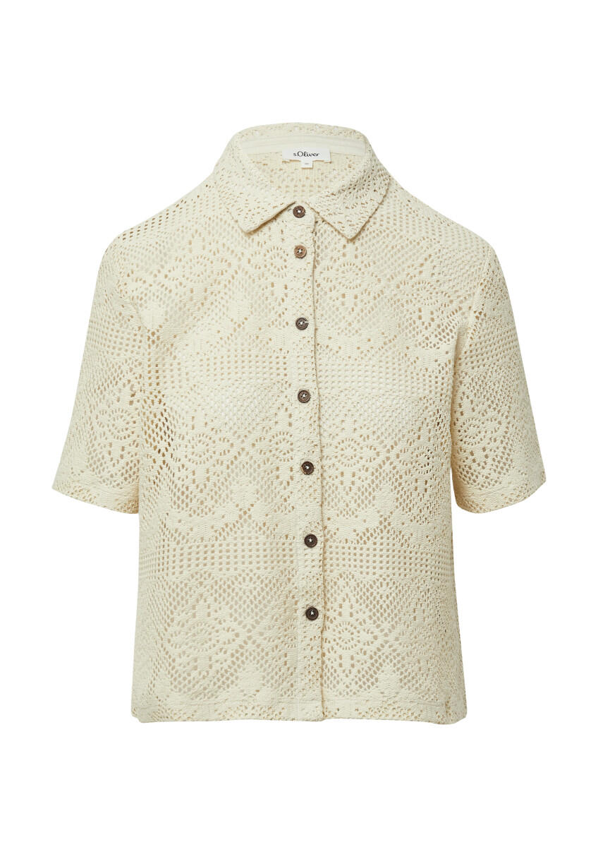 s.Oliver Red Label - Shirt aus Häkelspitze weiß - Gr. - 38 von s.Oliver Red Label