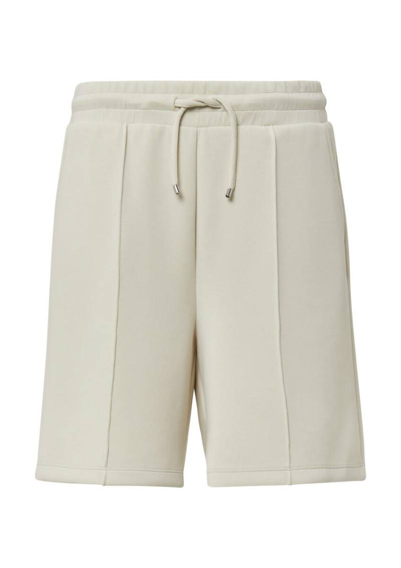 s.Oliver Red Label - Shorts aus Scuba mit Ziernaht weiß - Gr. - 42 von s.Oliver Red Label