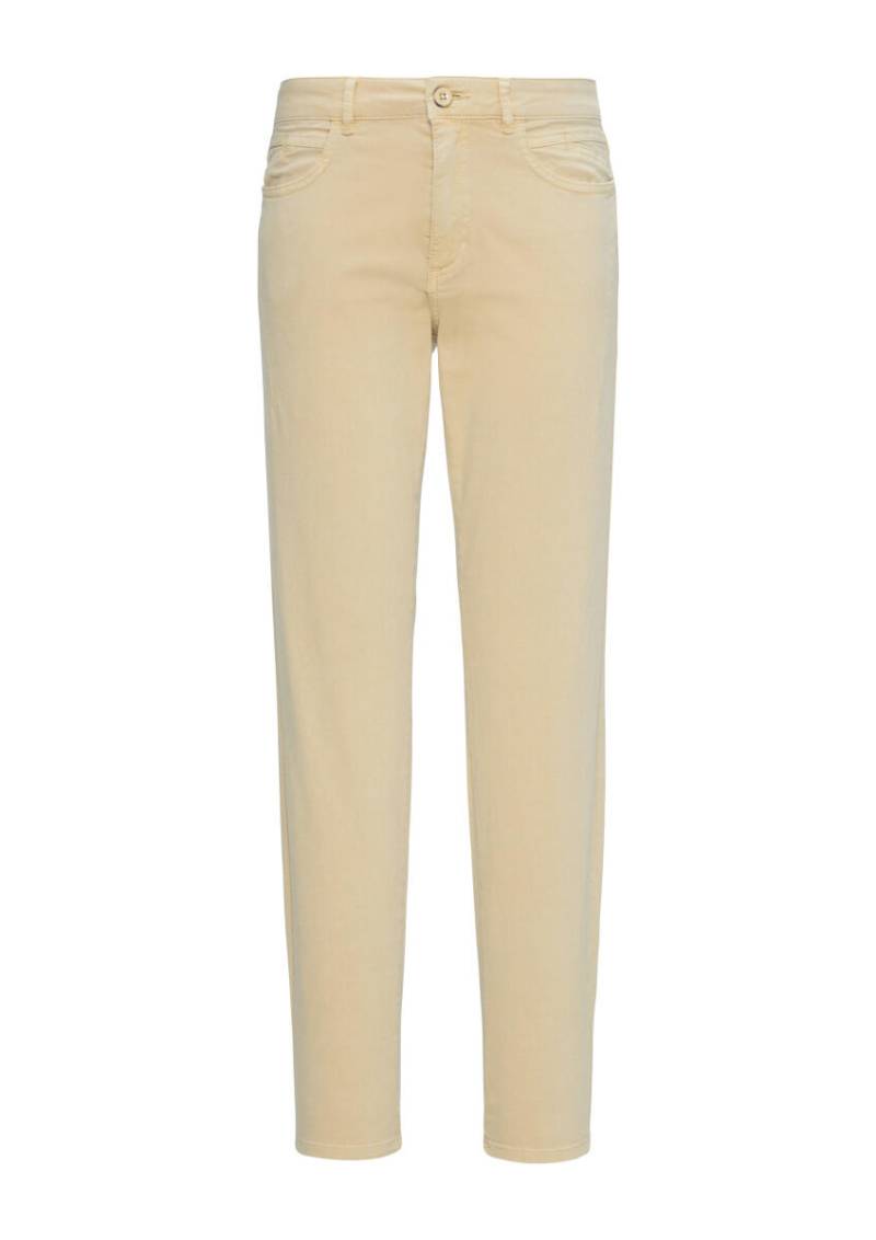 s.Oliver Red Label - Slim-Fit-Hose aus Baumwollsatin mit leichten Wascheffekten beige - Gr. - 42 von s.Oliver Red Label