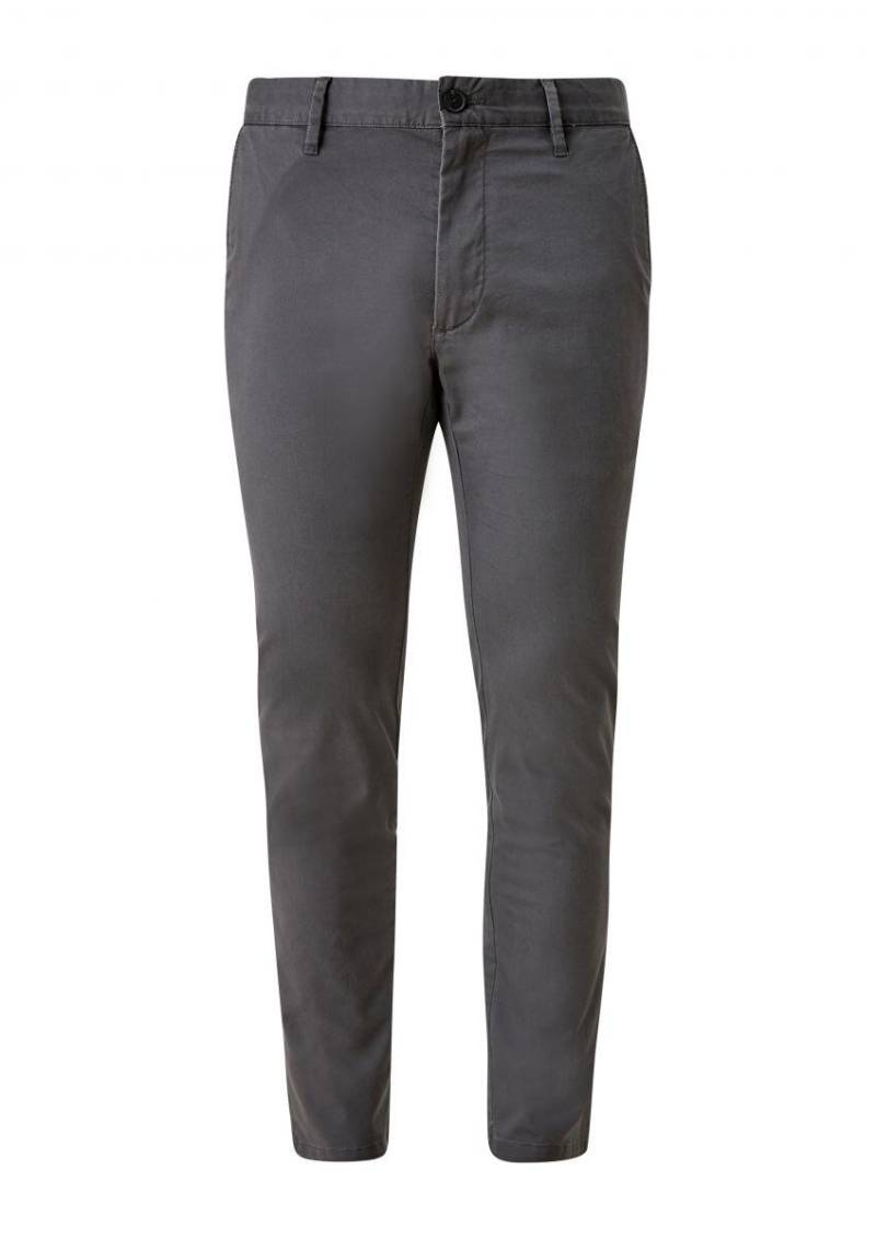 s.Oliver Red Label - Slim Fit: Chino aus Baumwolltwill - Austin grau - Gr. - 28/30 von s.Oliver Red Label