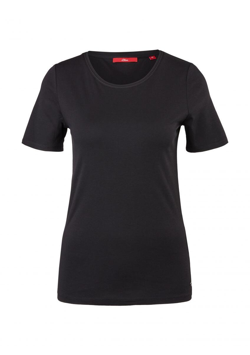 s.Oliver Red Label - Slim fit: Jerseyshirt schwarz - Gr. - 44 von s.Oliver Red Label