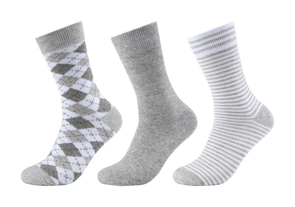 s.Oliver Red Label - Socken mit Muster (3 Paar) grau von s.Oliver Red Label