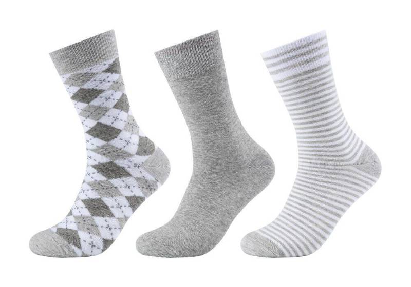 s.Oliver Red Label - Socken mit Muster (3 Paar) grau von s.Oliver Red Label