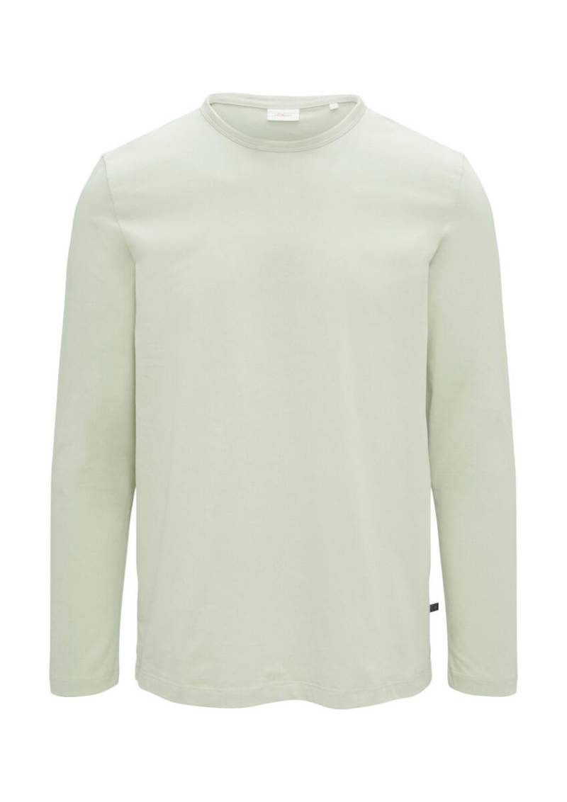s.Oliver Red Label - Softes Langarmshirt aus Baumwolljersey beige - Gr. - L von s.Oliver Red Label