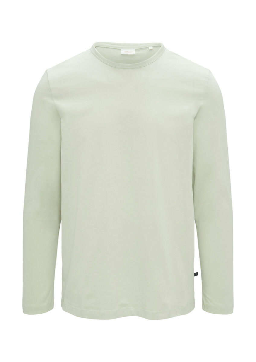 s.Oliver Red Label - Softes Langarmshirt aus Baumwolljersey beige - Gr. - M von s.Oliver Red Label