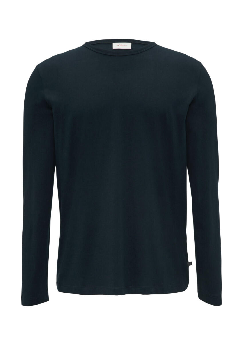 s.Oliver Red Label - Softes Langarmshirt aus Baumwolljersey blau - Gr. - XL von s.Oliver Red Label
