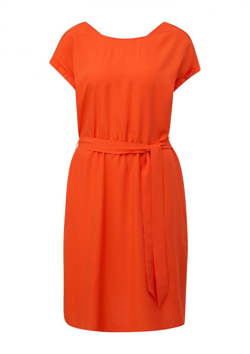 s.Oliver Red Label - Sommerliches Kleid aus Viskose orange - Gr. - 40 von s.Oliver Red Label