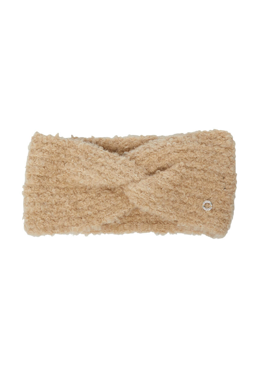 s.Oliver Red Label - Stirnband aus Bouclé-Strick mit Twist-Detail beige - Gr. - ONE SIZE von s.Oliver Red Label