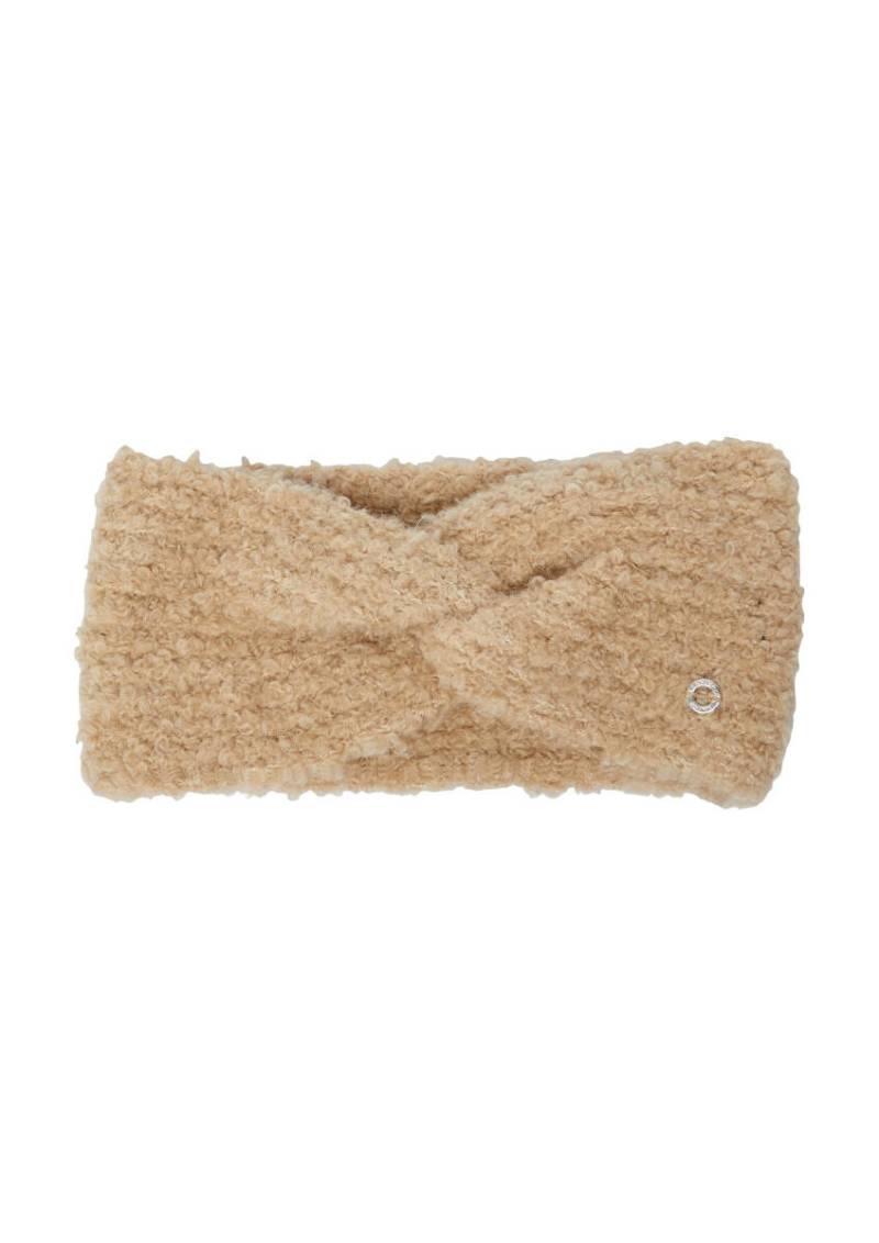 s.Oliver Red Label - Stirnband aus Bouclé-Strick mit Twist-Detail beige - Gr. - ONE SIZE von s.Oliver Red Label