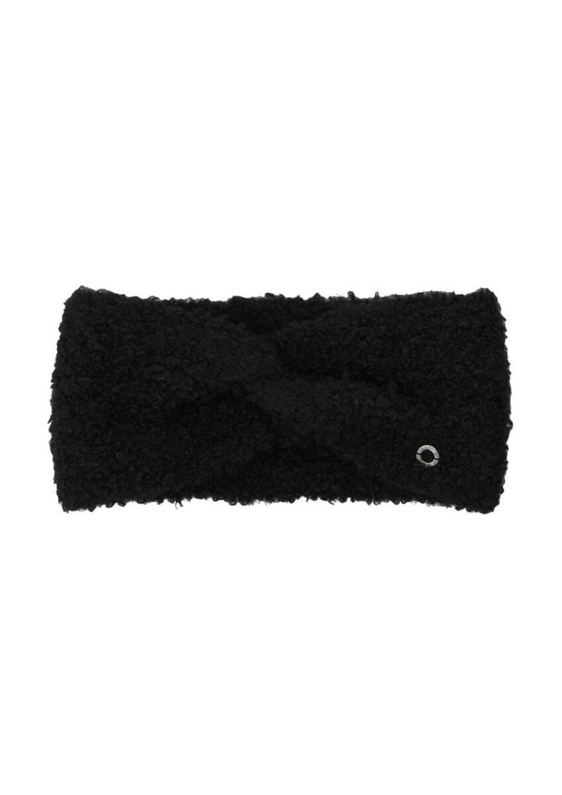 s.Oliver Red Label - Stirnband aus Bouclé-Strick mit Twist-Detail schwarz - Gr. - ONE SIZE von s.Oliver Red Label