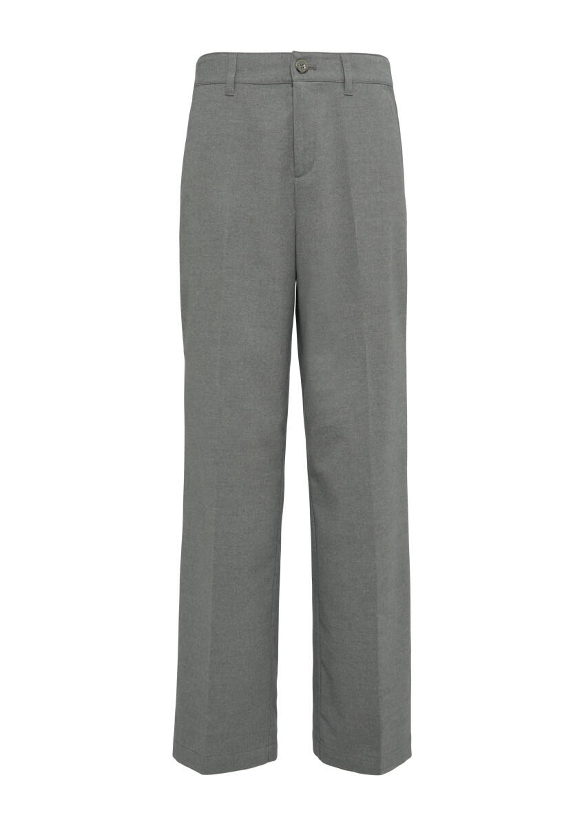 s.Oliver Red Label - Stoffhose mit Wide Leg und Bügelfalten grau - Gr. - 38 von s.Oliver Red Label