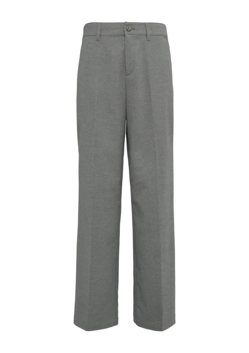 s.Oliver Red Label - Stoffhose mit Wide Leg und Bügelfalten grau - Gr. - 42 von s.Oliver Red Label