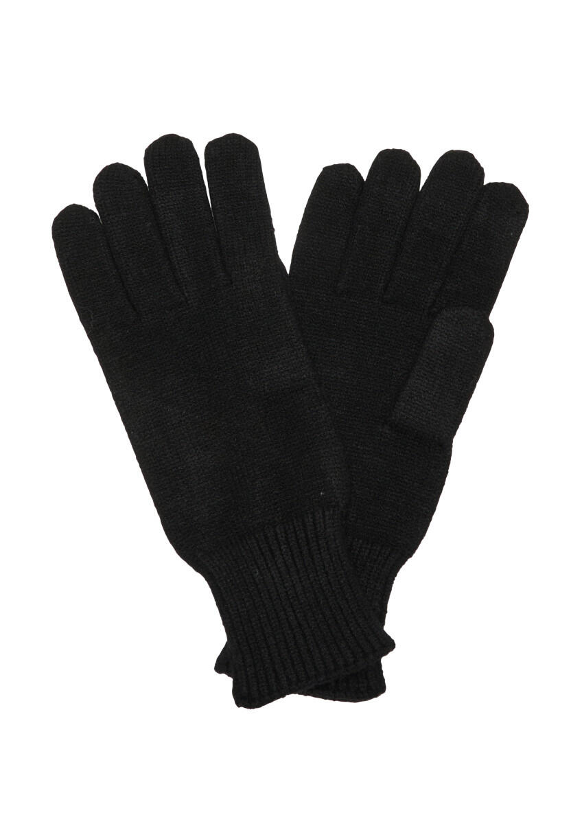 s.Oliver Red Label - Strick-Handschuhe mit Rippbünchen schwarz - Gr. - ONE SIZE von s.Oliver Red Label