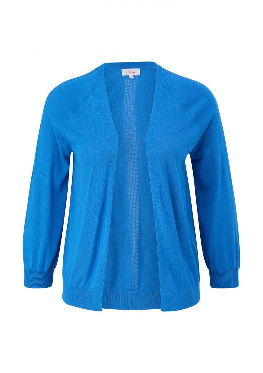 s.Oliver Red Label - Strickjacke aus Viskose blau - Gr. - 46 von s.Oliver Red Label