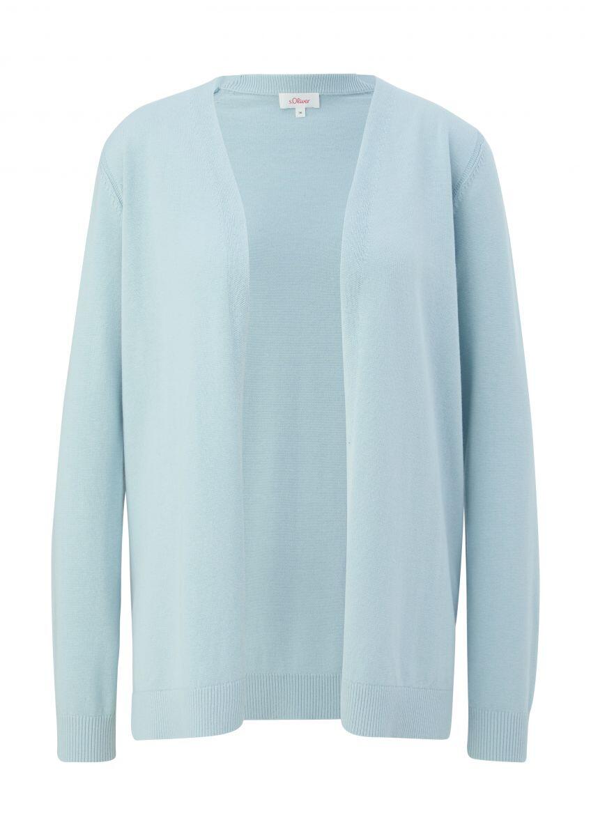 s.Oliver Red Label - Strickjacke aus Viskosemix blau - Gr. - 36 von s.Oliver Red Label