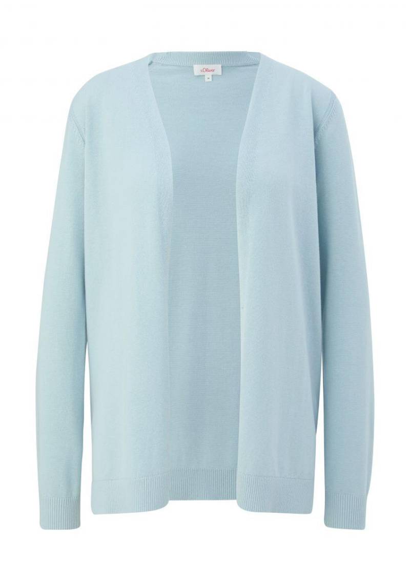 s.Oliver Red Label - Strickjacke aus Viskosemix blau - Gr. - 36 von s.Oliver Red Label