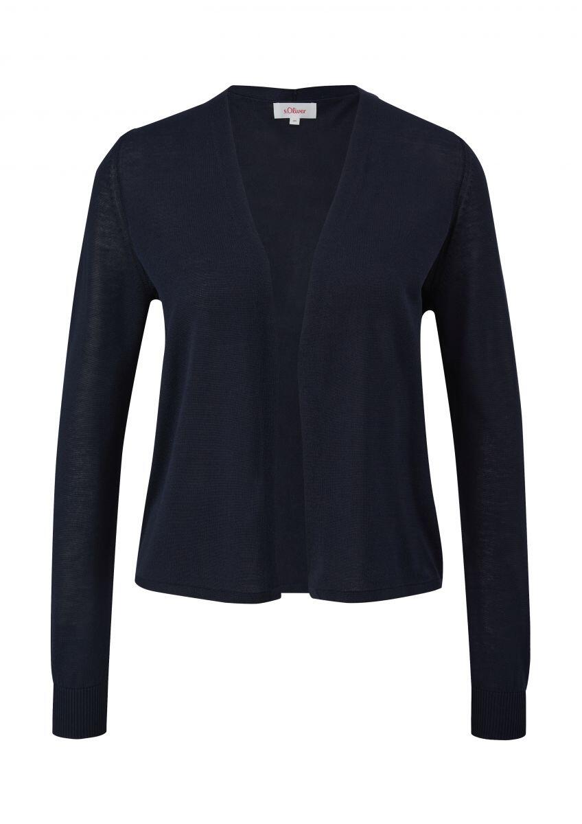s.Oliver Red Label - Strickjacke aus reiner Viskose blau - Gr. - 34 von s.Oliver Red Label