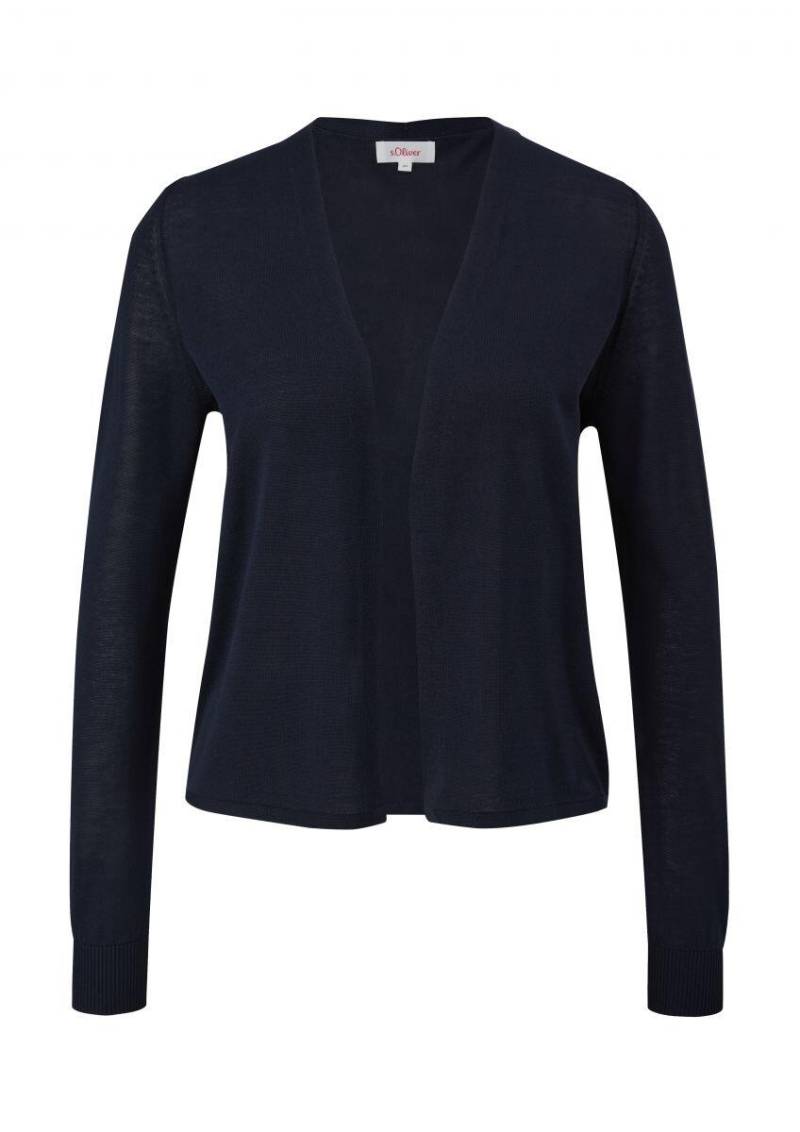 s.Oliver Red Label - Strickjacke aus reiner Viskose blau - Gr. - 34 von s.Oliver Red Label