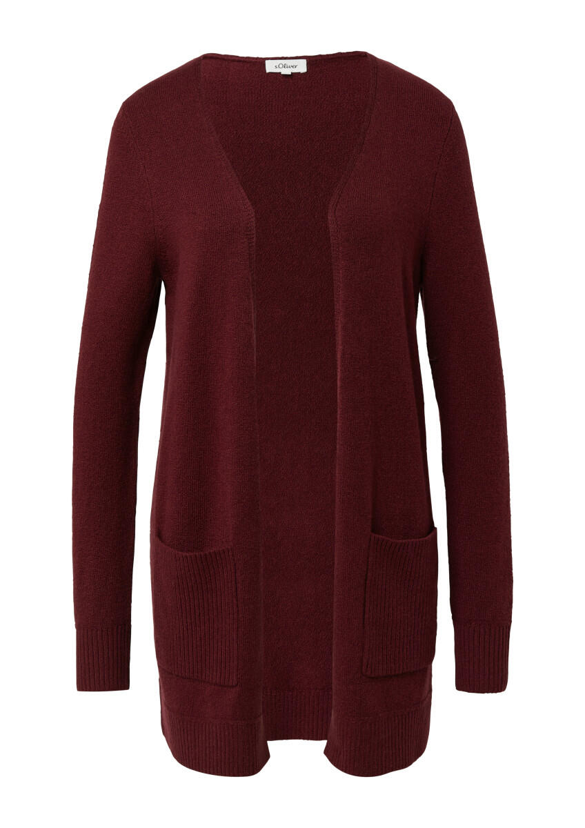 s.Oliver Red Label - Strickjacke mit aufgesetzten Taschen rot - Gr. - 42 von s.Oliver Red Label