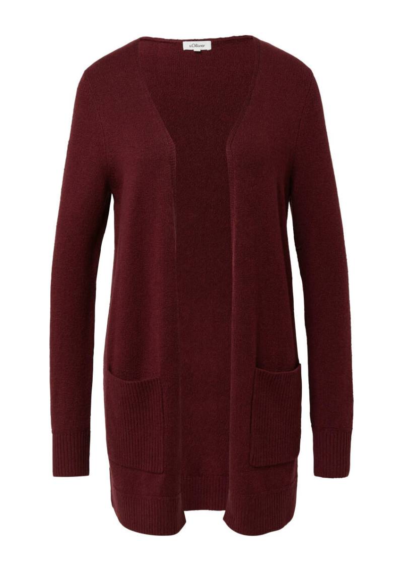 s.Oliver Red Label - Strickjacke mit aufgesetzten Taschen rot - Gr. - 42 von s.Oliver Red Label