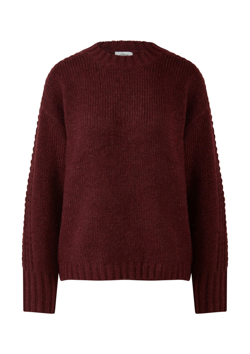 s.Oliver Red Label - Strickpullover aus Alpakamix rot - Gr. - 40 von s.Oliver Red Label