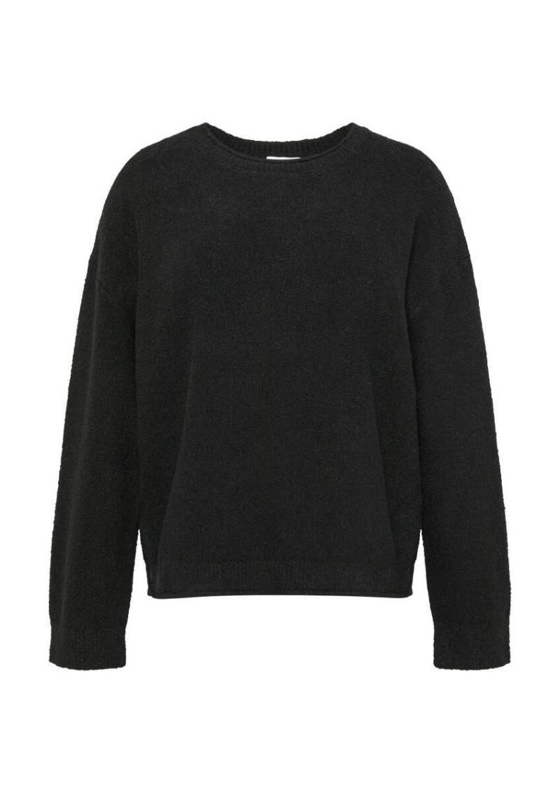 s.Oliver Red Label - Strickpullover aus Bouclé schwarz - Gr. - 40 von s.Oliver Red Label