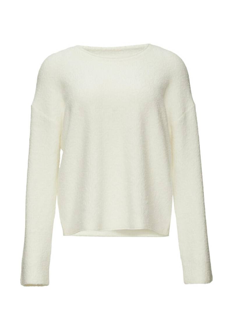 s.Oliver Red Label - Strickpullover aus Bouclé weiß - Gr. - 40 von s.Oliver Red Label